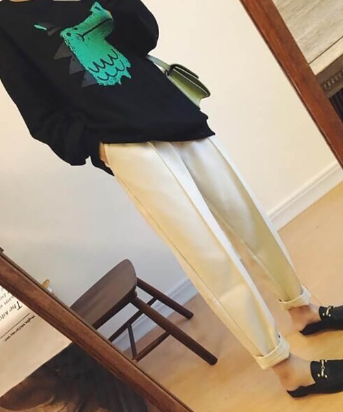 MAISON DE THERESE(メゾン ド テレーズ)の「九分丈パンツ(その他パンツ・レディース・ベージュ/ブラック/アイボリー・L/M/XL/S)」の10枚目の写真
