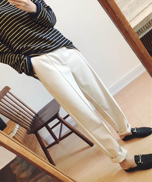 MAISON DE THERESE(メゾン ド テレーズ)の「九分丈パンツ(その他パンツ・レディース・ベージュ/ブラック/アイボリー・L/M/XL/S)」の13枚目の写真