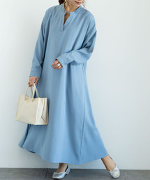 Green　Parks | ・novem 9 Aラインノーカラーシャツワンピース＊★(シャツワンピース)