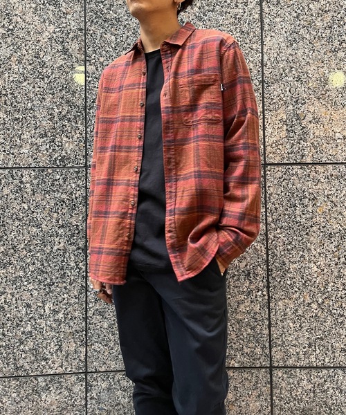 Hurley (ハーレー)の「M PORTLAND FLANNEL LS/ハーレー メンズ 長袖 チェックネルシャツ カジュアル フランネルシャツ(シャツ/ブラウス・メンズ・ブルー/グレー系その他/グリーン系その他/オレンジ系その他/ブルー系その他/ベージュ系その他/ブルーグリーン/エンジ/グレー/マルチ・SMALL/MEDIUM/LARGE/X-LARGE)」の8枚目の写真