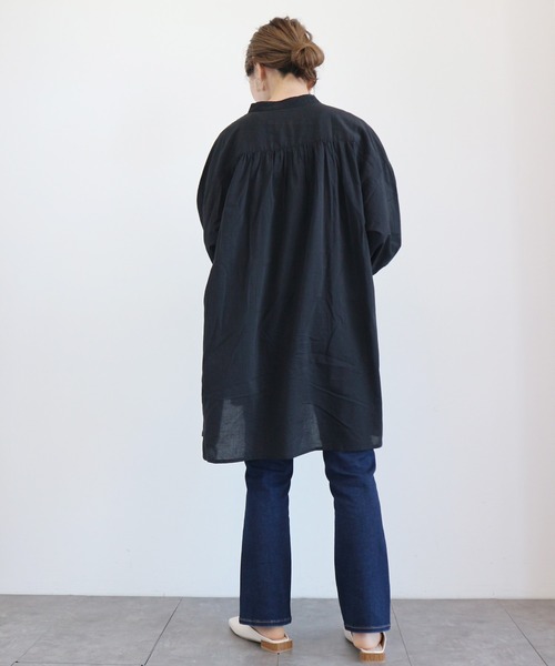 AMERICAN HOLIC（アメリカンホリック）の「スタンドカラーレースチュニック（シャツ/ブラウス・レディース・ブラック/オフホワイト・FREE）」の12枚目の写真