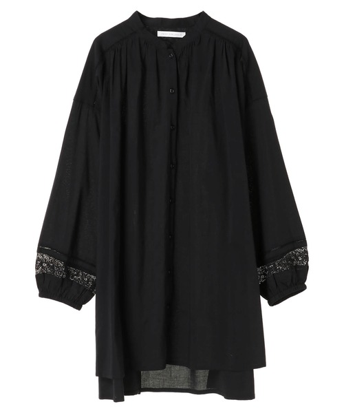 AMERICAN HOLIC（アメリカンホリック）の「スタンドカラーレースチュニック（シャツ/ブラウス・レディース・ブラック/オフホワイト・FREE）」の14枚目の写真