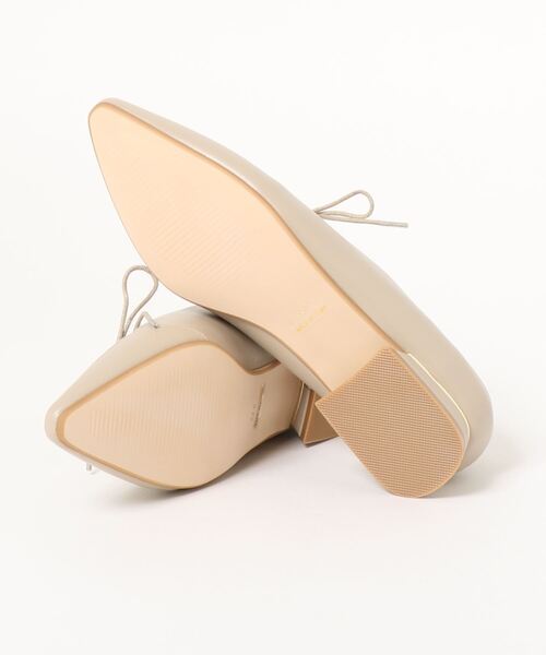 JELLY BEANS(ジェリービーンズ)の「レースアップマニッシュパンプス(204-32632)JELLY BEANS(ジェリービーンズ)(パンプス・レディース・ブラウン/ブラック/グレイッシュベージュ・23/24/22.5/24.5/23.5)」の4枚目の写真