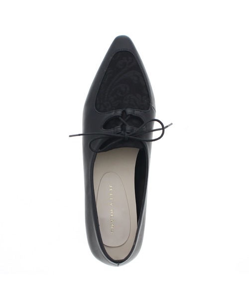 JELLY BEANS(ジェリービーンズ)の「レースアップマニッシュパンプス(204-32632)JELLY BEANS(ジェリービーンズ)(パンプス・レディース・ブラウン/ブラック/グレイッシュベージュ・23/24/22.5/24.5/23.5)」の15枚目の写真