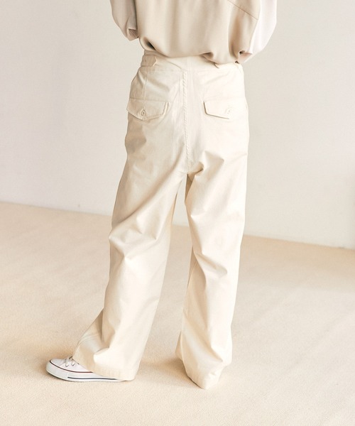 EMMA CLOTHES（エマクローズ）の「グルカタックワイドパンツ EMMA CLOTHES（その他パンツ・メンズ・チャコール/ベージュ/アイボリー・M/L）」の9枚目の写真