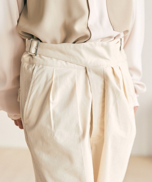 EMMA CLOTHES（エマクローズ）の「グルカタックワイドパンツ EMMA CLOTHES（その他パンツ・メンズ・チャコール/ベージュ/アイボリー・M/L）」の10枚目の写真