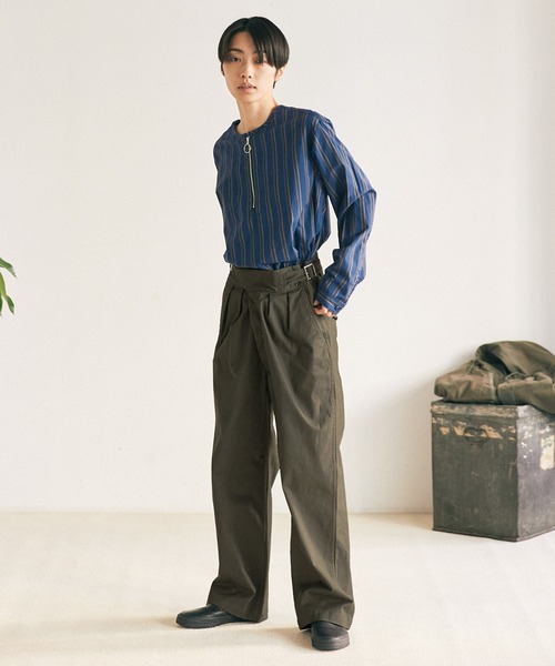 EMMA CLOTHES（エマクローズ）の「グルカタックワイドパンツ EMMA CLOTHES（その他パンツ・メンズ・チャコール/ベージュ/アイボリー・M/L）」の14枚目の写真