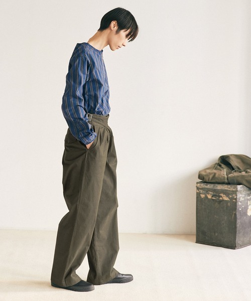 EMMA CLOTHES（エマクローズ）の「グルカタックワイドパンツ EMMA CLOTHES（その他パンツ・メンズ・チャコール/ベージュ/アイボリー・M/L）」の16枚目の写真