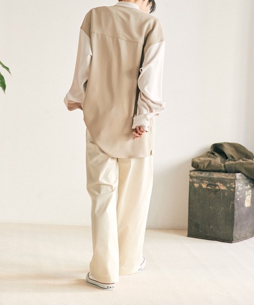 EMMA CLOTHES（エマクローズ）の「グルカタックワイドパンツ EMMA CLOTHES（その他パンツ・メンズ・チャコール/ベージュ/アイボリー・M/L）」の5枚目の写真