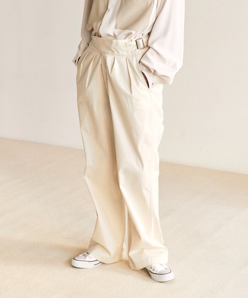 EMMA CLOTHES（エマクローズ）の「グルカタックワイドパンツ EMMA CLOTHES（その他パンツ・メンズ・チャコール/ベージュ/アイボリー・M/L）」の7枚目の写真