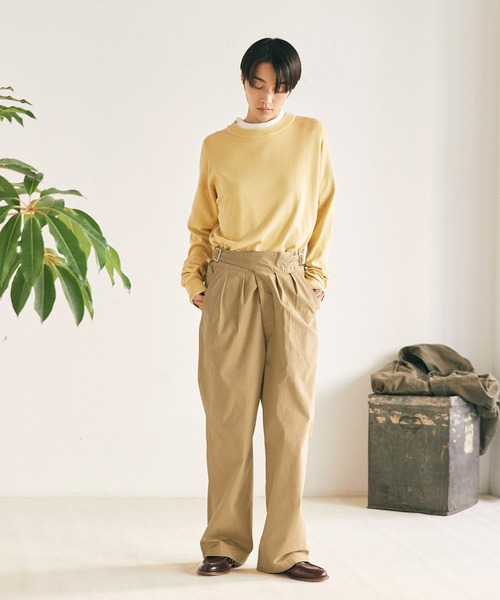 EMMA CLOTHES（エマクローズ）の「グルカタックワイドパンツ EMMA CLOTHES（その他パンツ・メンズ・チャコール/ベージュ/アイボリー・M/L）」の20枚目の写真