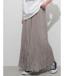AMERICAN HOLIC | 丈違いワッシャープリーツスカート　＊〇(スカート)