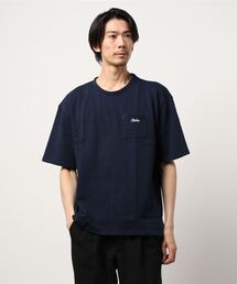 ポップコーン編みロゴ刺繍胸ポケット付きTシャツ（Tシャツ
