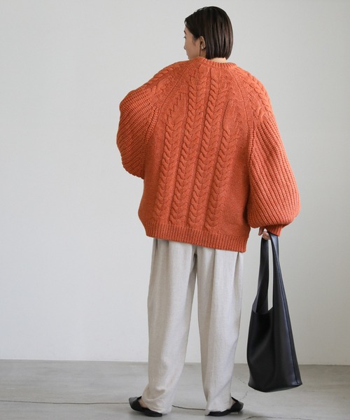 【新品未使用】select MOCA▼ヘリンボーンドルマンオーバーニット ヘリンボーンドルマンオーバーニット（ニット/セーター）｜select MOCA