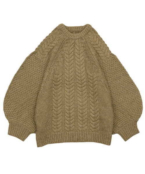 セール】ヘリンボーンドルマンオーバーニット（ニット/セーター