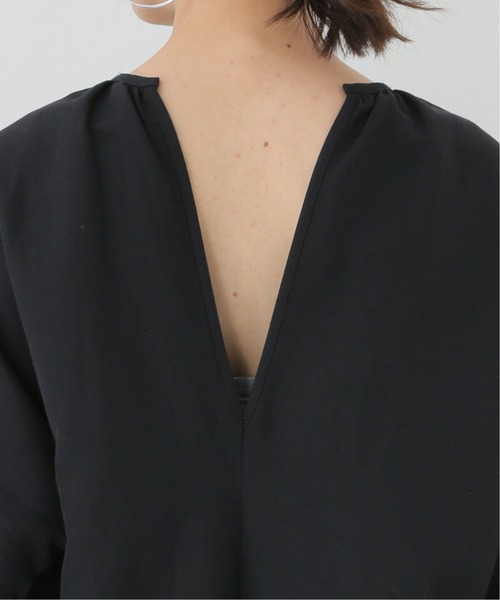 plage（プラージュ）の「ギャザースリーブ ドレス◆（ワンピース・レディース・ホワイト/ブラック・38/36）」の5枚目の写真