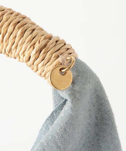 THE STATION STORE（ザ ステーション ストア）の「＜cache cache＞ ラフィア トートバッグ（ショルダーバッグ・レディース・ライトブルー/ブラウン・FREE）」の6枚目の写真