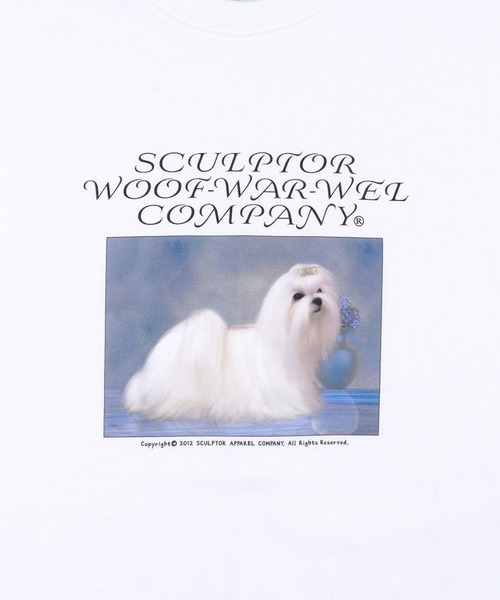 SCULPTOR（スカルプター）の「PUPPY TALK BOXY TEE/パピートークボクシーＴシャツ（Tシャツ/カットソー・レディース・ホワイト/ブラック/グレー・MEDIUM/LARGE）」の5枚目の写真