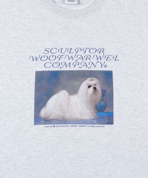 SCULPTOR（スカルプター）の「PUPPY TALK BOXY TEE/パピートークボクシーＴシャツ（Tシャツ/カットソー・レディース・ホワイト/ブラック/グレー・MEDIUM/LARGE）」の11枚目の写真
