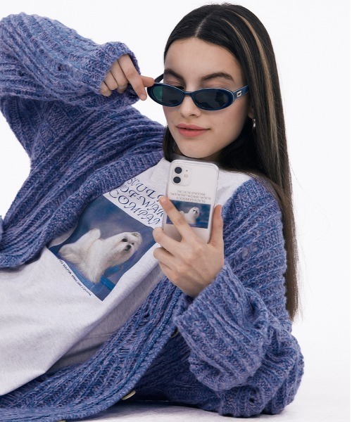 SCULPTOR（スカルプター）の「PUPPY TALK BOXY TEE/パピートークボクシーＴシャツ（Tシャツ/カットソー・レディース・ホワイト/ブラック/グレー・MEDIUM/LARGE）」の13枚目の写真