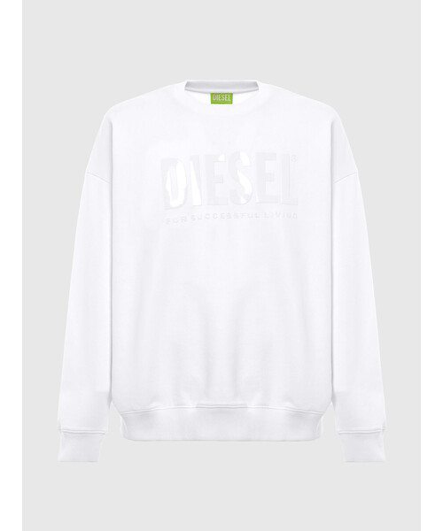 DIESEL ロゴプリントクルーネックスウェットシャツ DIESEL（ディーゼル）の「メンズ スウェット トレーナー ロゴ