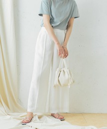 URBAN RESEARCH ROSSO | 【一部WEB限定カラー】リネンライクハイウエストワイドパンツ(その他パンツ)