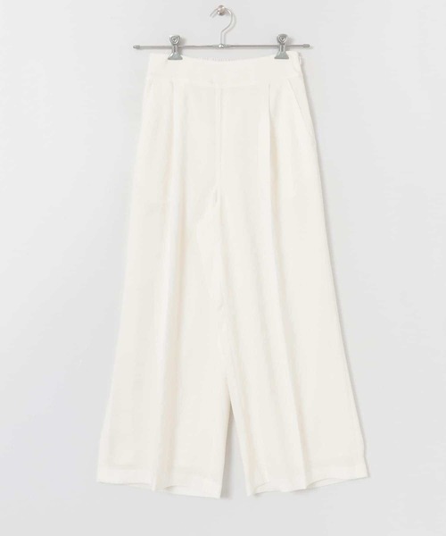 URBAN RESEARCH ROSSO（アーバンリサーチロッソ）の「【一部WEB限定カラー】リネンライクハイウエストワイドパンツ（その他パンツ・レディース・ホワイト/チャコールグレー/カーキ/ホワイト系その他・38/36）」の6枚目の写真