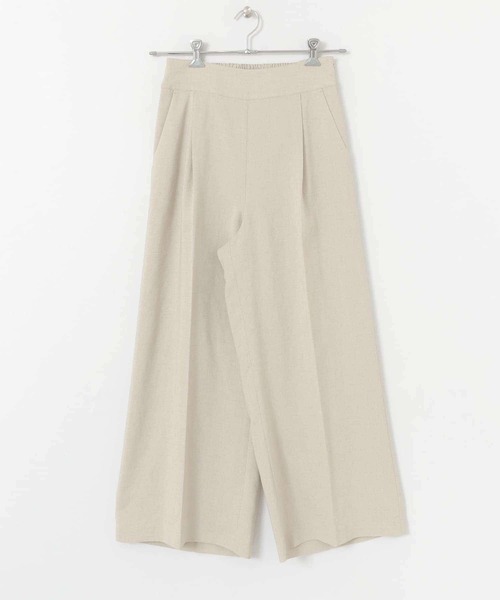 URBAN RESEARCH ROSSO（アーバンリサーチロッソ）の「【一部WEB限定カラー】リネンライクハイウエストワイドパンツ（その他パンツ・レディース・ホワイト/チャコールグレー/カーキ/ホワイト系その他・38/36）」の7枚目の写真