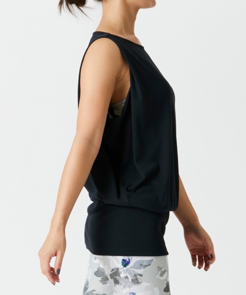 Julier Yoga and Relax(ジュリエヨガアンドリラックス)の「Julier フィールフライスタックプルオーバー(チュニック・レディース・ブラック/グレー/オフホワイト/ピンク・0/1)」の10枚目の写真