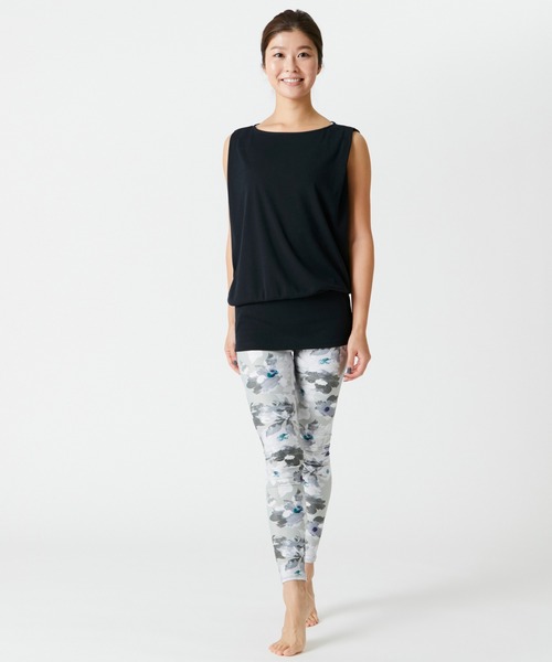 Julier Yoga and Relax(ジュリエヨガアンドリラックス)の「Julier フィールフライスタックプルオーバー(チュニック・レディース・ブラック/グレー/オフホワイト/ピンク・0/1)」の11枚目の写真