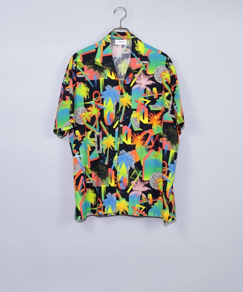 Iroquois（イロコイ）の「PALM DIMENTION H/S SH（シャツ/ブラウス・メンズ・ブラック系その他/ホワイト系その他・1/2/3）」の2枚目の写真