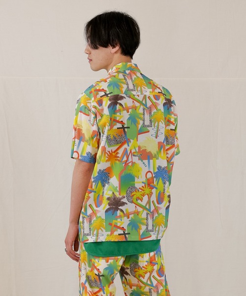 Iroquois（イロコイ）の「PALM DIMENTION H/S SH（シャツ/ブラウス・メンズ・ブラック系その他/ホワイト系その他・1/2/3）」の8枚目の写真