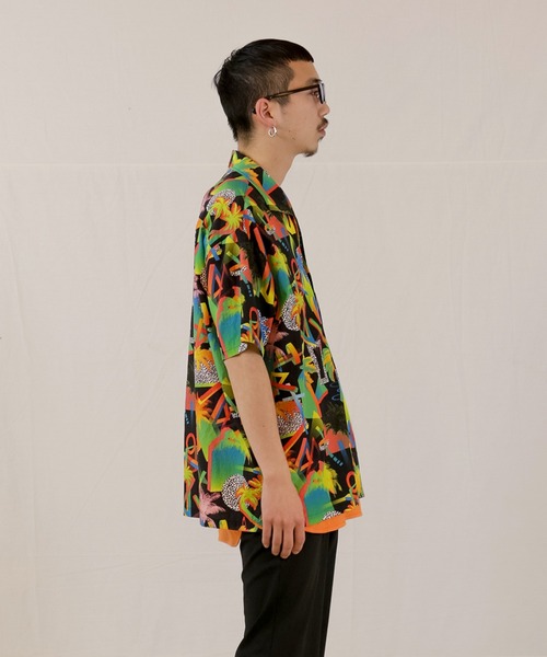 Iroquois（イロコイ）の「PALM DIMENTION H/S SH（シャツ/ブラウス・メンズ・ブラック系その他/ホワイト系その他・1/2/3）」の12枚目の写真