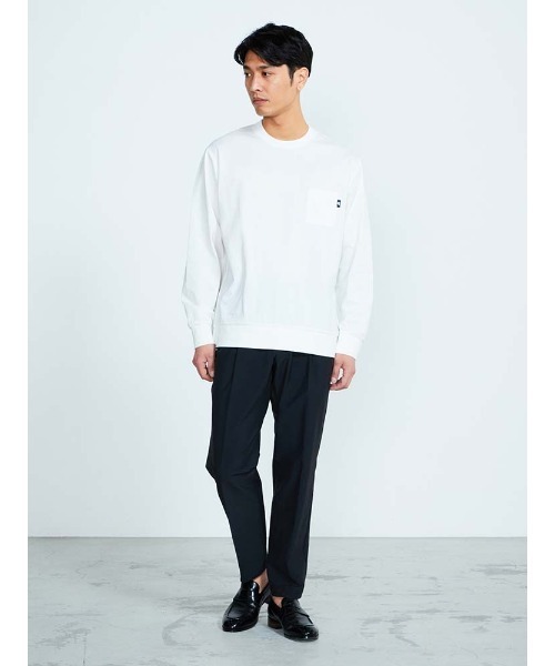 SPALDING（スポルディング）の「【SPALDING】ラウンドネックプルオーバー ホワイト/ブラック/ネイビー（Tシャツ/カットソー・メンズ・ホワイト/ブラック/ネイビー・S/LL/M/L）」の7枚目の写真