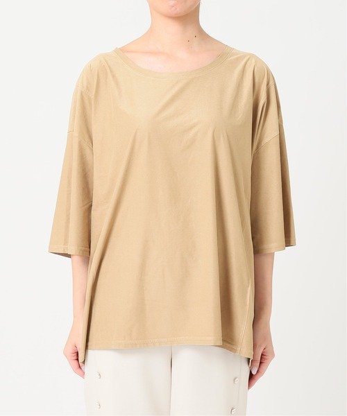 Noble（ノーブル）の「マイクロスウェードジャージルーズTシャツ