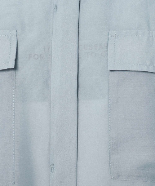 THE SHOP TK （ザ ショップ ティーケー ）の「◆シアーシャツワンピース（ワンピース・レディース・ライトブルー/ライトベージュ/レンガ・12/13）」の7枚目の写真