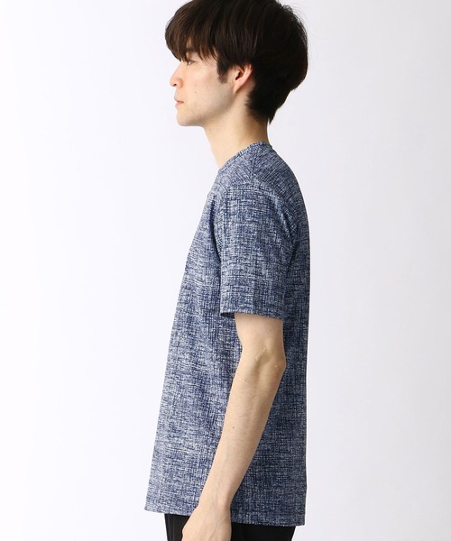 HIDEAWAYS NICOLE（ハイダウェイニコル）の「キーネックプリントカットソー（Tシャツ/カットソー・メンズ・ブルー/ラベンダー/ブラック/ライトグレー・MEDIUM/LARGE/X-LARGE）」の5枚目の写真