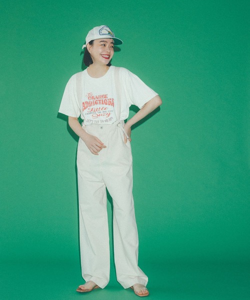 Johnbull(ジョンブル)の「【Kanoco × JOHNBULL】 コラボレーションサスペンダーパンツ(その他パンツ・レディース・アイボリー/ブラック・MEDIUM/SMALL)」の22枚目の写真