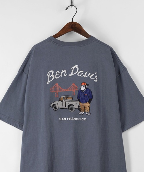 Ben Davis ベンデイビス ルード刺繍デザイン ビッグシルエット バックプリントtシャツ Tシャツ カットソー Ben Davis ベンデイビス のファッション通販 Zozotown