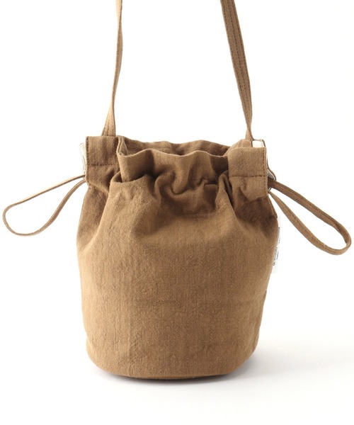 Bonum（ボナム）の「ARTE POVERA イタリアリネンソメキンチャクショルダーバッグ（ショルダーバッグ・レディース・ホワイト/ベージュ/キャメル・FREE）」の5枚目の写真