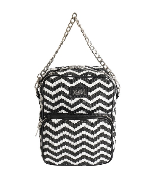 X-girl（エックスガール）の「FAUX LEATHER PIPING SHOULDER BAG（ショルダーバッグ・レディース・ブラック/ベージュ/マルチ・ONE SIZE）」の11枚目の写真