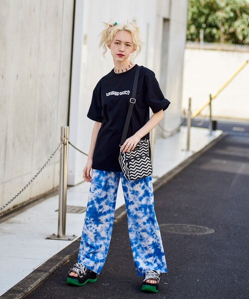 X-girl（エックスガール）の「FAUX LEATHER PIPING SHOULDER BAG（ショルダーバッグ・レディース・ブラック/ベージュ/マルチ・ONE SIZE）」の10枚目の写真