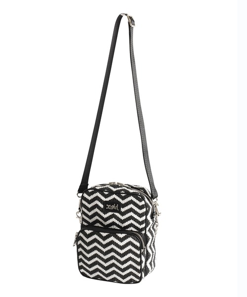 X-girl（エックスガール）の「FAUX LEATHER PIPING SHOULDER BAG（ショルダーバッグ・レディース・ブラック/ベージュ/マルチ・ONE SIZE）」の20枚目の写真