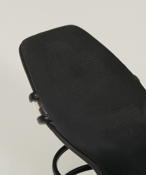 Julia Boutique（ジュリアブティック）の「スクエアトゥクリアヒールサンダル/21083（サンダル・レディース・ホワイト/ブラック・LL/M/S/3L/L）」の15枚目の写真