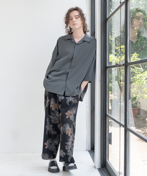CASPER JOHN（キャスパージョン）の「Total Pattern Ankle Wide Pants/総柄アンクルワイドパンツ（その他パンツ・メンズ・ブラック/ネイビー・SMALL/MEDIUM/LARGE）」の5枚目の写真