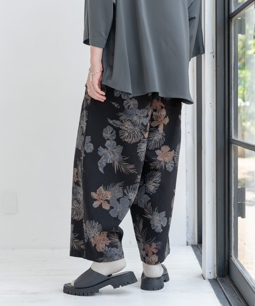 CASPER JOHN（キャスパージョン）の「Total Pattern Ankle Wide Pants/総柄アンクルワイドパンツ（その他パンツ・メンズ・ブラック/ネイビー・SMALL/MEDIUM/LARGE）」の8枚目の写真