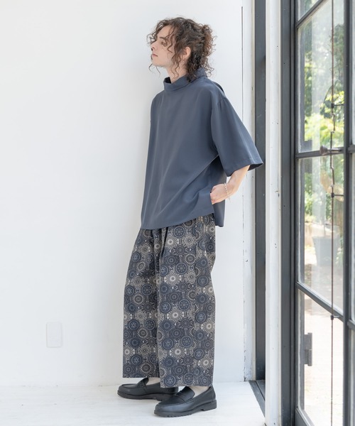 CASPER JOHN（キャスパージョン）の「Total Pattern Ankle Wide Pants/総柄アンクルワイドパンツ（その他パンツ・メンズ・ブラック/ネイビー・SMALL/MEDIUM/LARGE）」の10枚目の写真