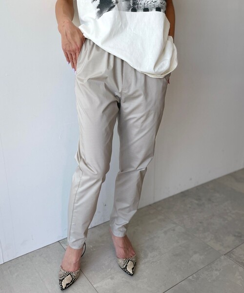 JET(ジェット)の「◆【ウォッシャブル】ウエストゴムツイスターテーパードパンツ(その他パンツ・レディース・ブラック/ベージュ/ナチュラル・02/04/06)」の6枚目の写真