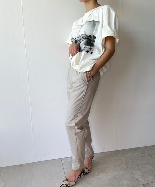 JET(ジェット)の「◆【ウォッシャブル】ウエストゴムツイスターテーパードパンツ(その他パンツ・レディース・ブラック/ベージュ/ナチュラル・02/04/06)」の9枚目の写真