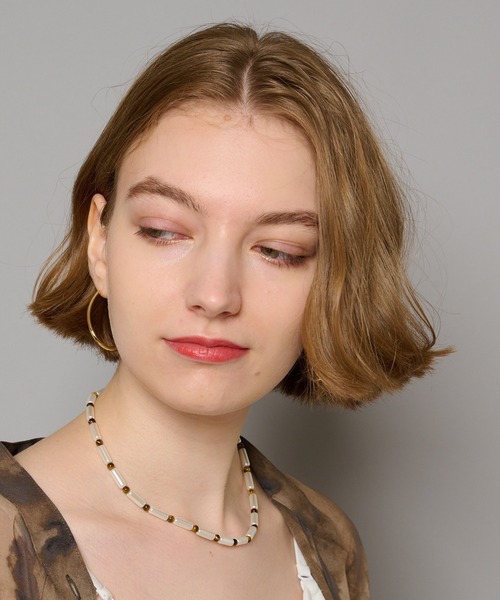 CIAOPANIC(チャオパニック)の「虎目石パールネックレス(ネックレス・レディース・ホワイト・FREE)」の9枚目の写真